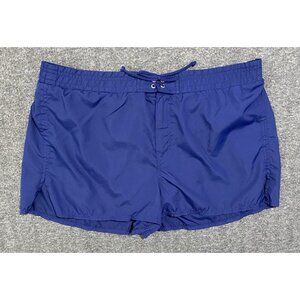 Athletech Basketball Shorts Women’s Blue Elastic Waist Drawstring Mesh Size 18